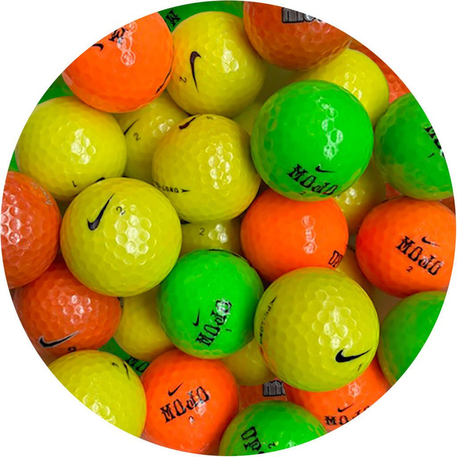ナイキ PD soft women オレンジピンク蛍光黄色　ゴルフカラーボール Nike Power Distance Soft Orange Golf Balls - Golfballs.com